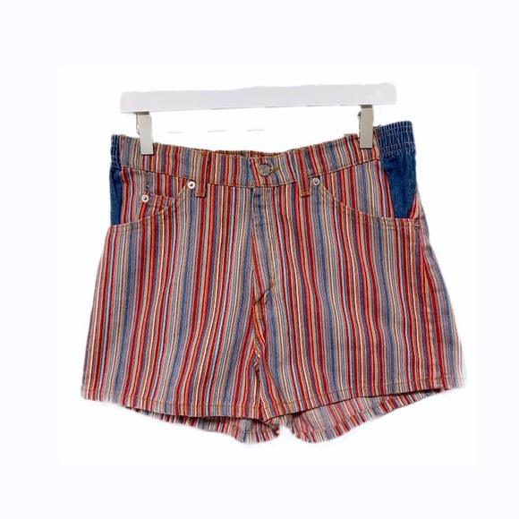 levi's striped shorts
